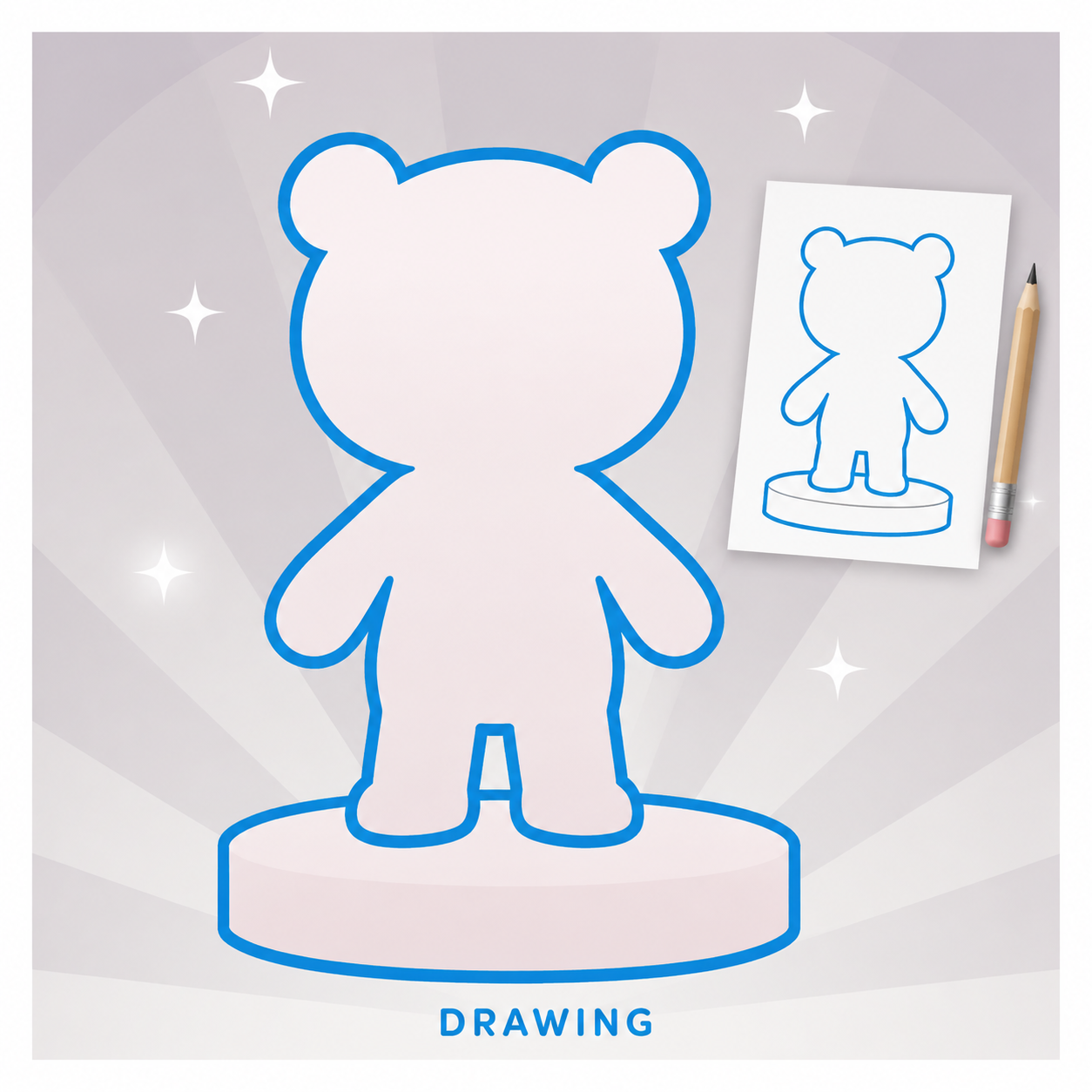 fully custom animal or mascot bobblehead from your drawing