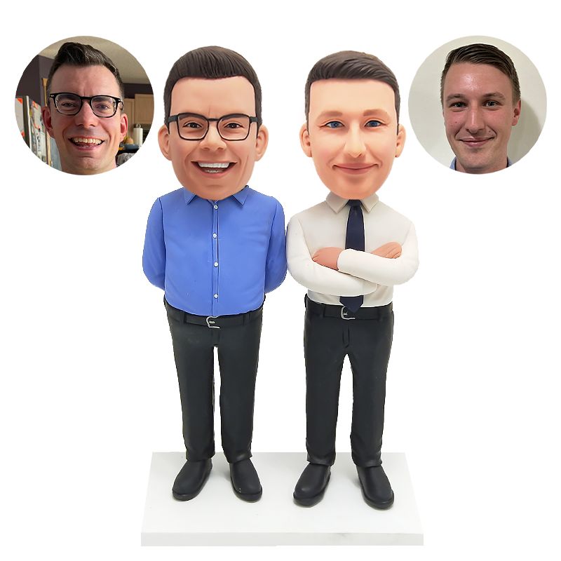 personalized bobbleheads business partners bosses figurines