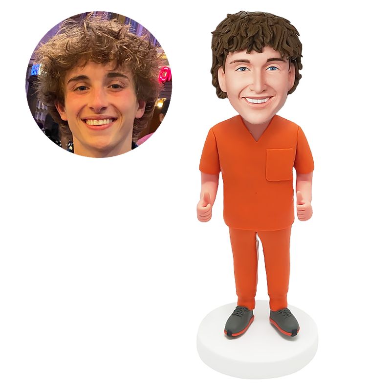 custom made bobblehead figure surgeon doctor with thumbs up