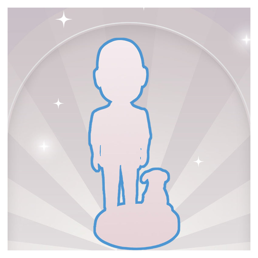 Fully Custom One Person And One Pet(dog or cat) Bobblehead Figurine