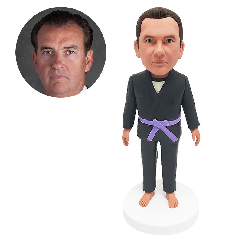 personalized bobblehead figure jiu jitsu judo taekwondo karate man